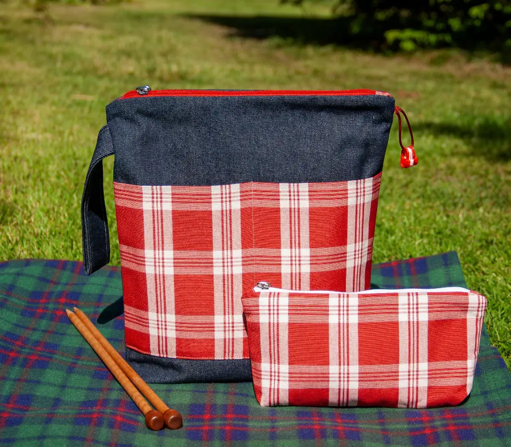 Set Zipper Denim Rustikana Red XL Front.webp