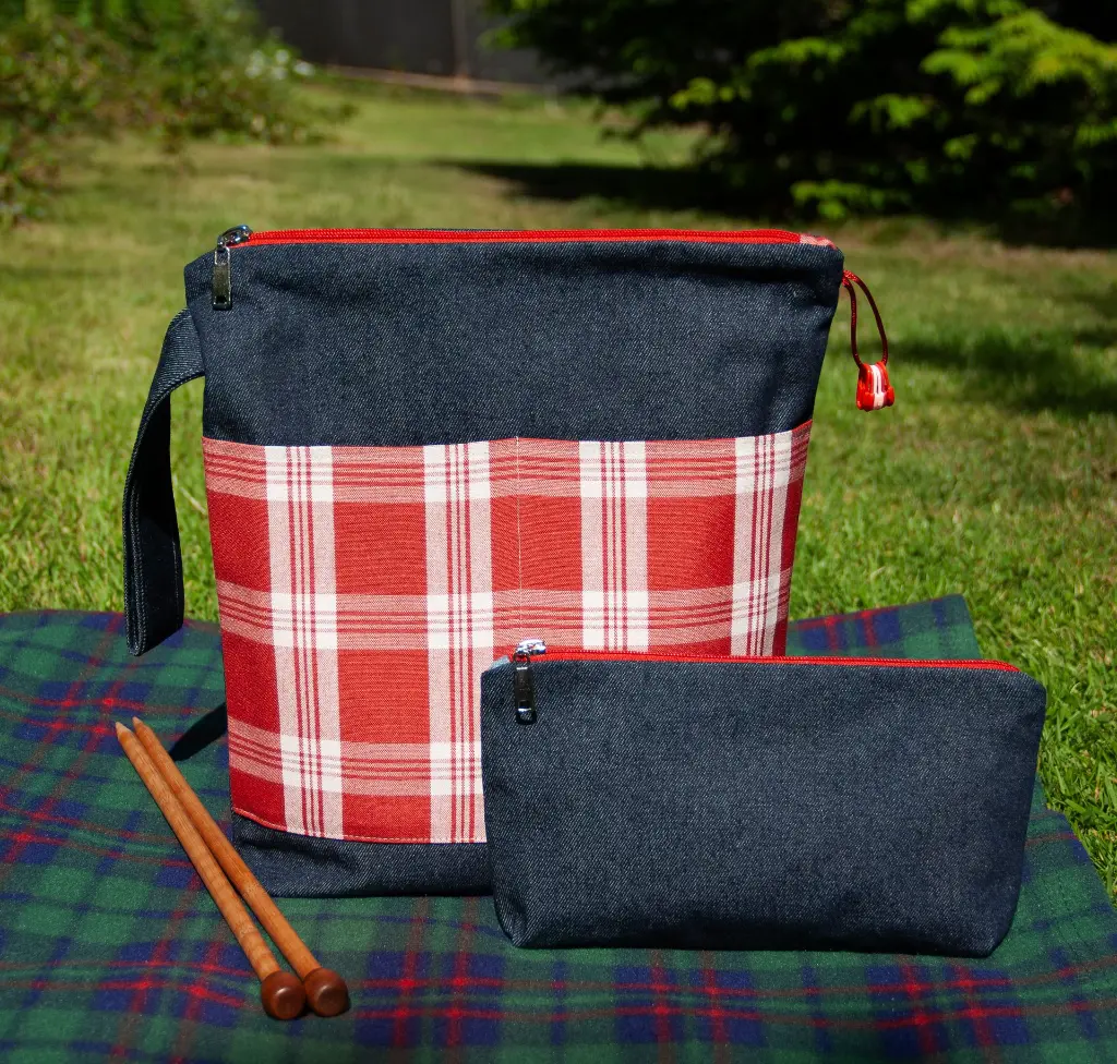 Set Zipper Denim Rustikana Red XL Front 2.webp