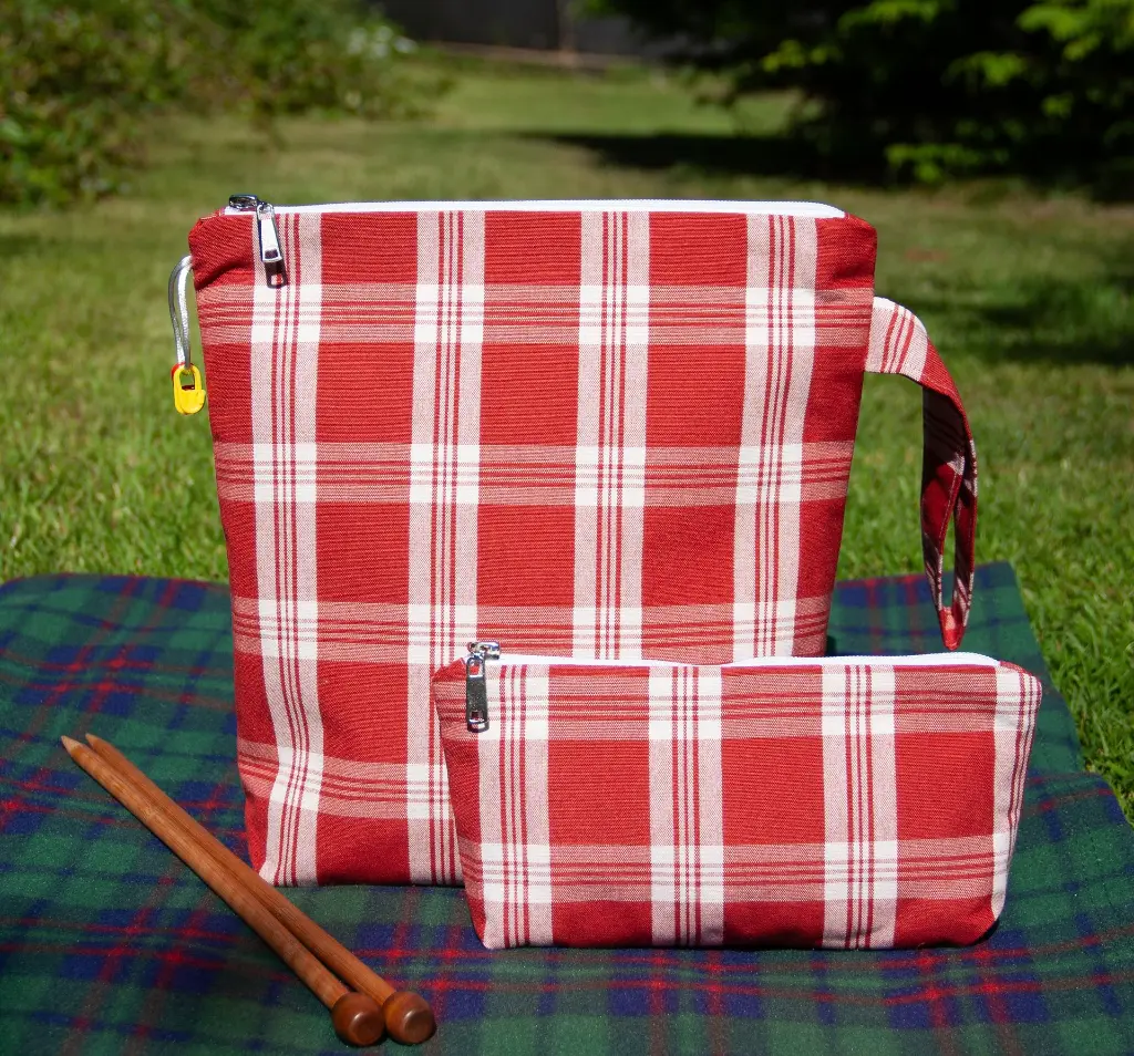 Set Zipper Plaid Rustikana Red XL Front.webp