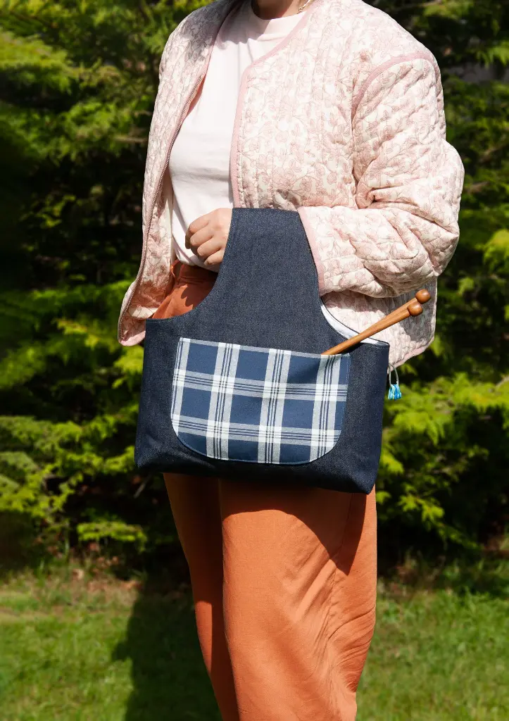 Wrist Denim Rustikana Navy L with Nadiia 2.webp