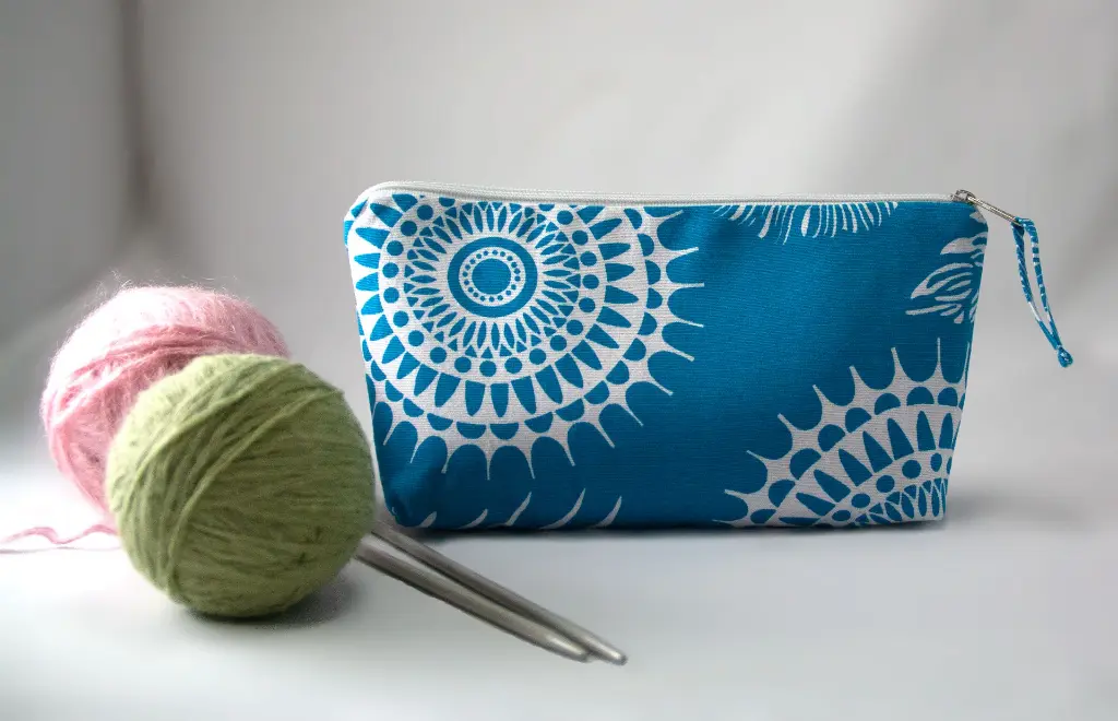 Zip Pouch  Blue Yellow Front.webp