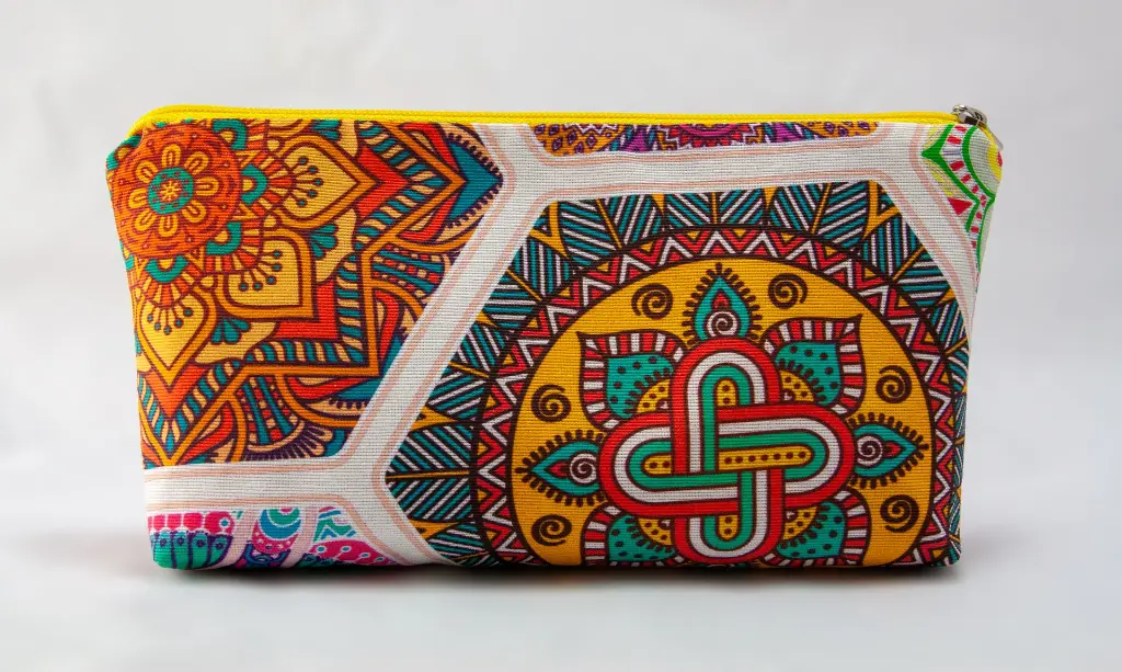 Front Zipper Notions Pouch Mandala Multicolor M.webp